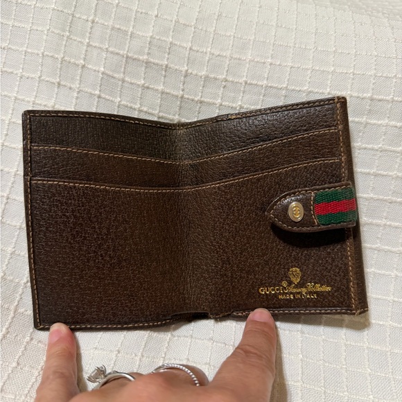 Gucci GG Monogram Canvas Leather Wallet - Picture 4 of 16